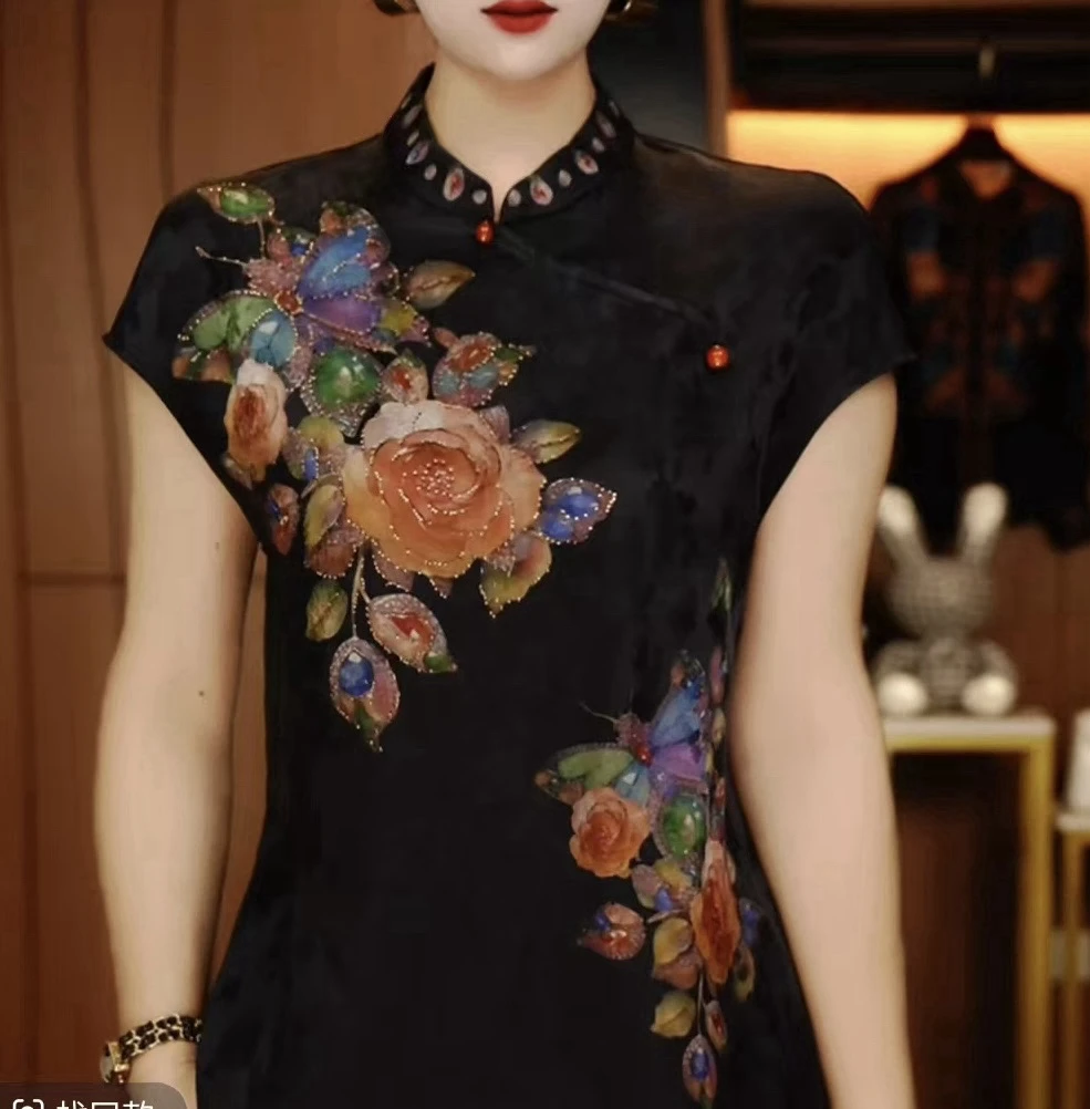 【现货】 2025网红爆款减龄夏季新中式提花国风百搭气质女士小衫