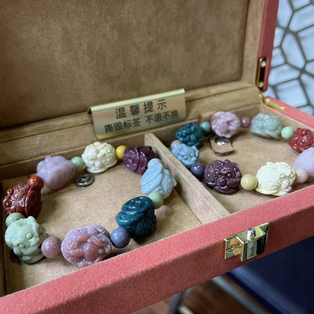 【胖】阿拉善手串多样性发其一@k（阿拉善质玉）