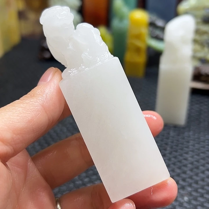 灰***黑青田石印章石印章石