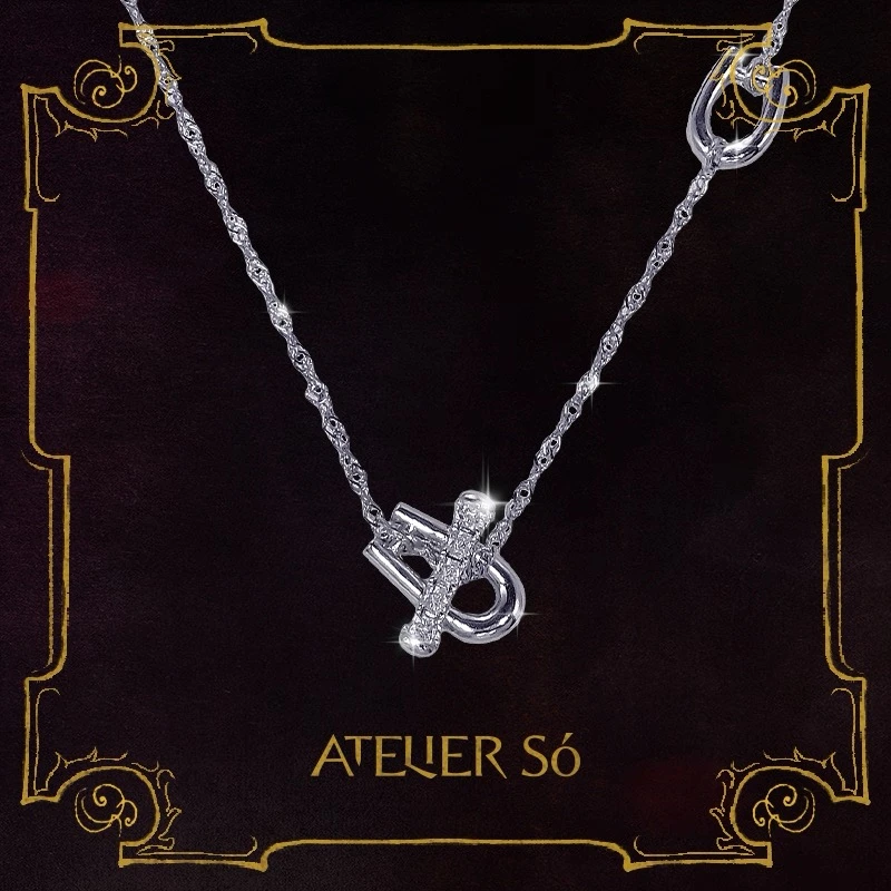 atelierso   克拉系列ot扣密镶项链  gm1029