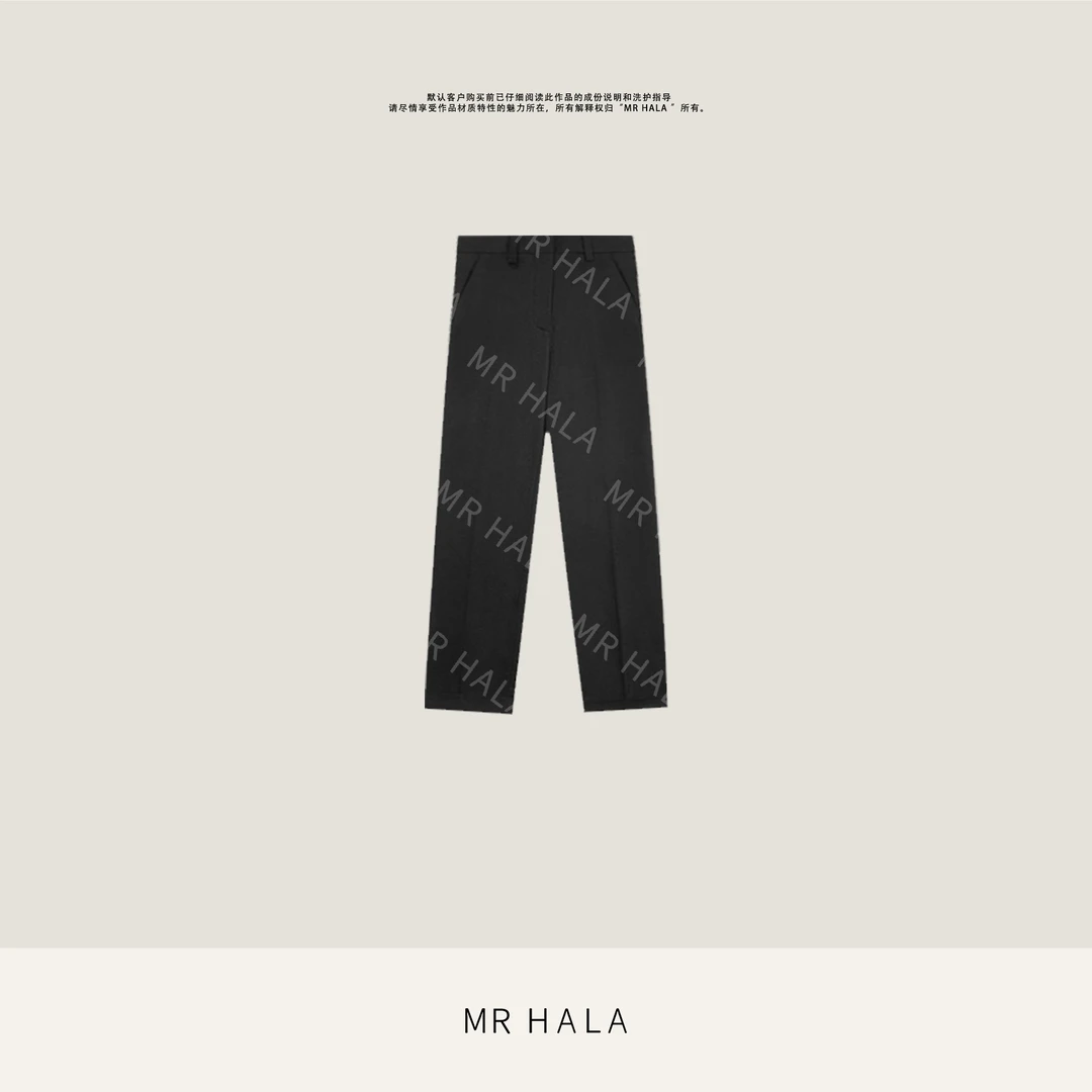 MRHALA 晴川妙感精梳纱直筒裤女 LK310022