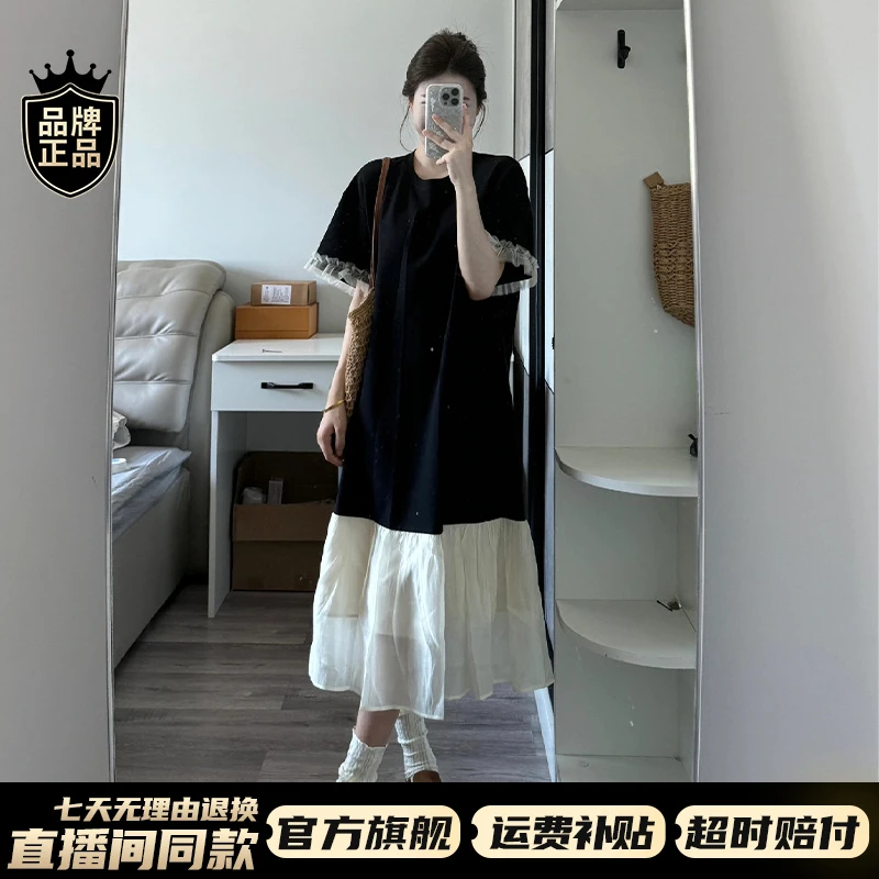夏天轻奢洋气出街衣服高贵系连衣裙子女爆款2025夏新款高级感长裙