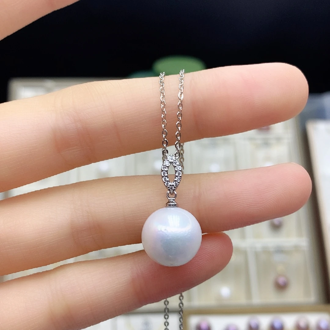 淡水珍珠颈饰银S925镶嵌