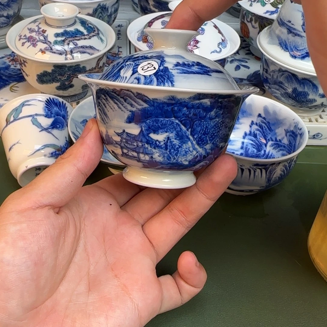 彦祖纯手工手绘茶具137