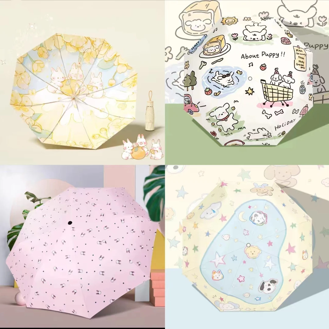 【编码801--900】小清新简约防紫外线小巧便携晴雨伞