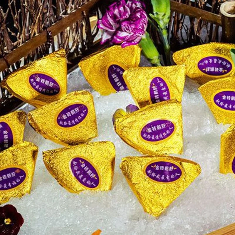 金砖鹅肝开袋即食袋红酒蓝莓味高端日式刺身料理食材150g