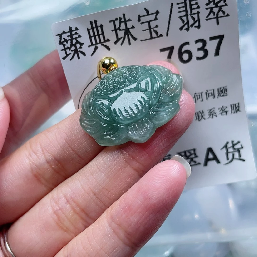 翡翠颈饰未镶嵌7637。