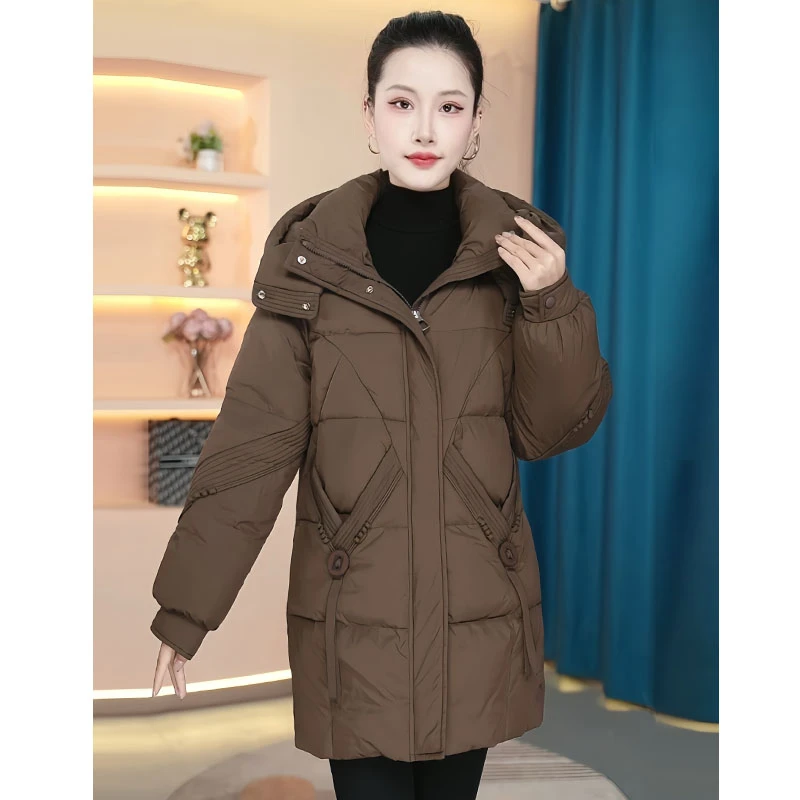【HT-635】2024年白鸭绒短款百搭显瘦新款保暖女羽绒服冬季女款
