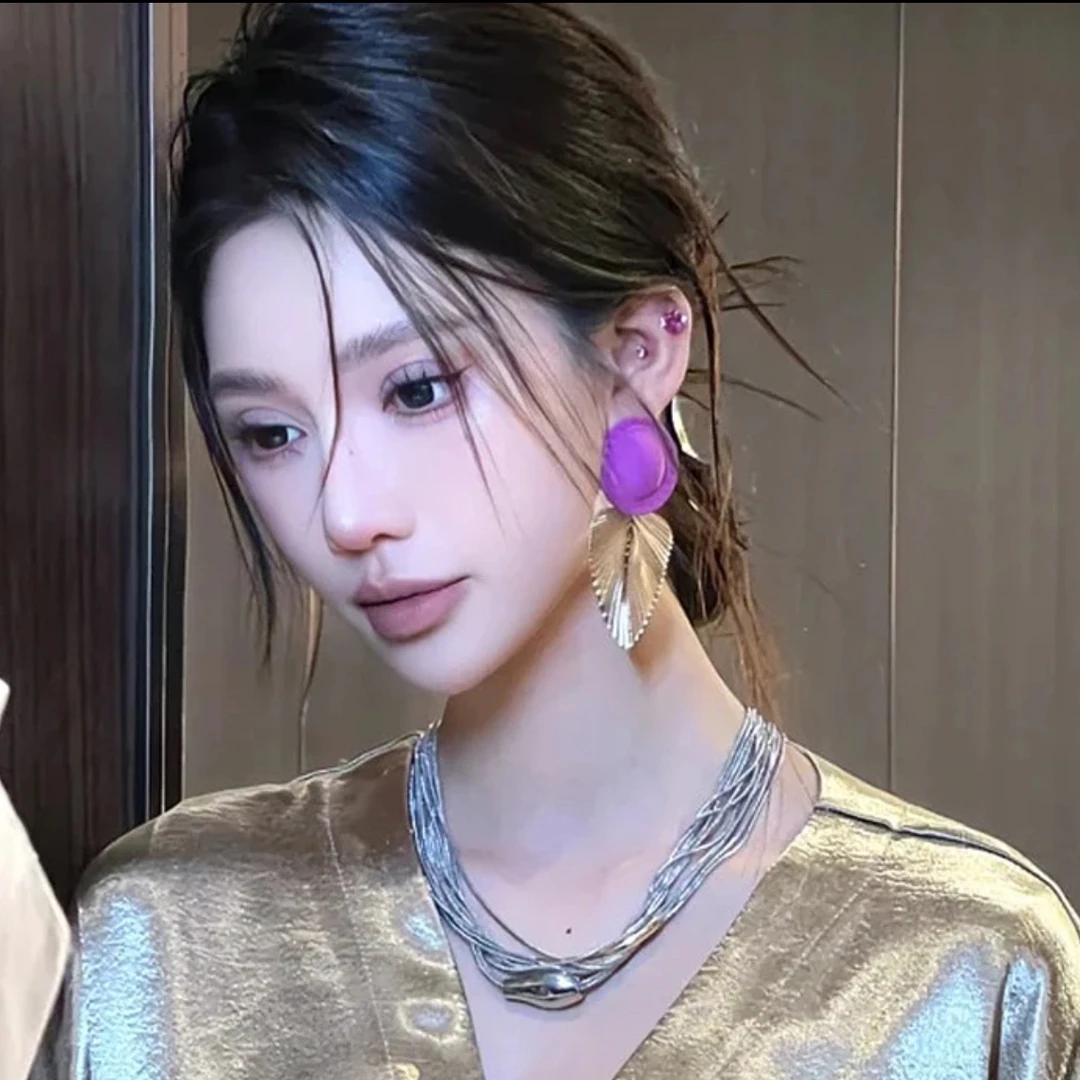 钛钢项链 2540多层链条欧美重工时尚高级锁骨颈链