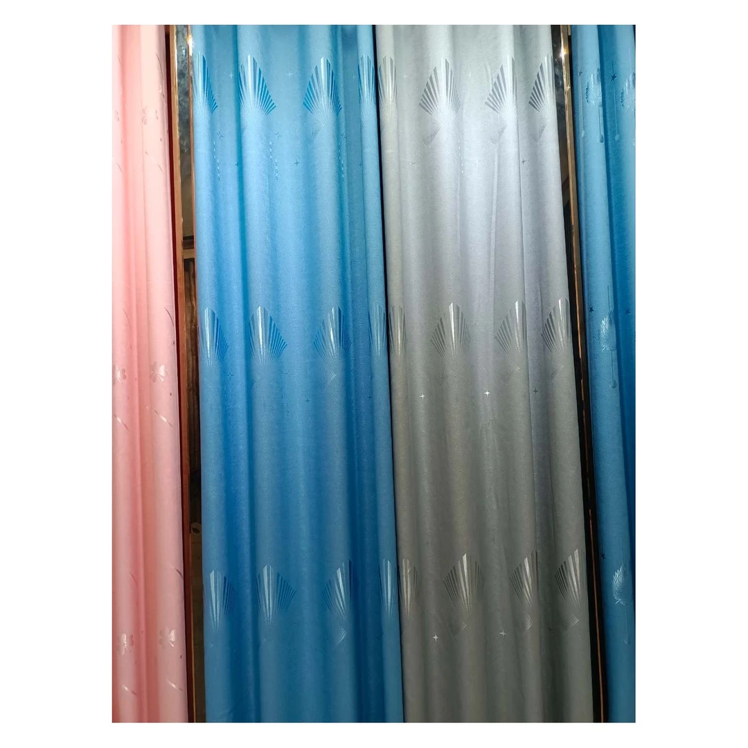 定制花布成品窗帘  高精密 提花  印花   压花边  遮光适合客卧