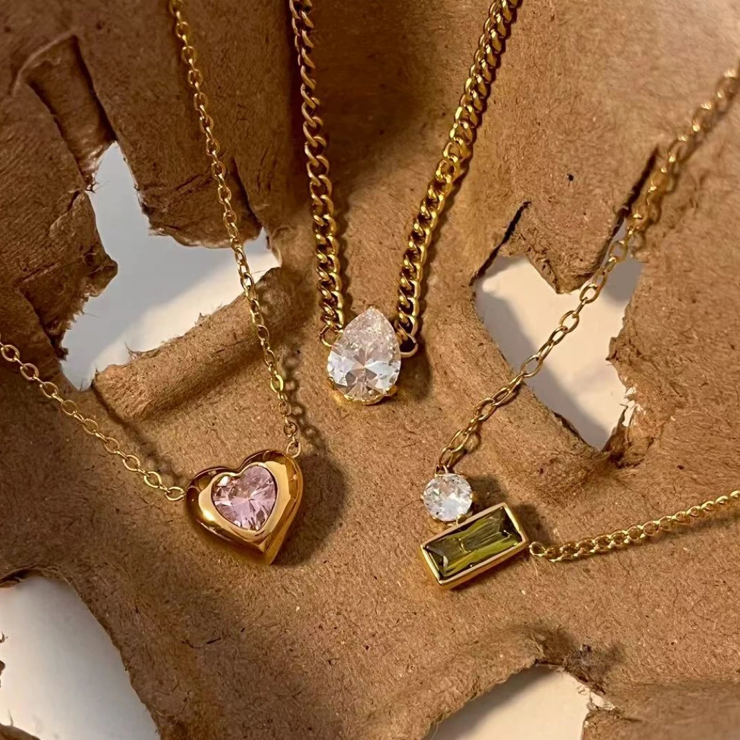 合金项链 可碰水不易掉色！春夏【闪耀瞬间】闪闪吊坠项链锁骨链