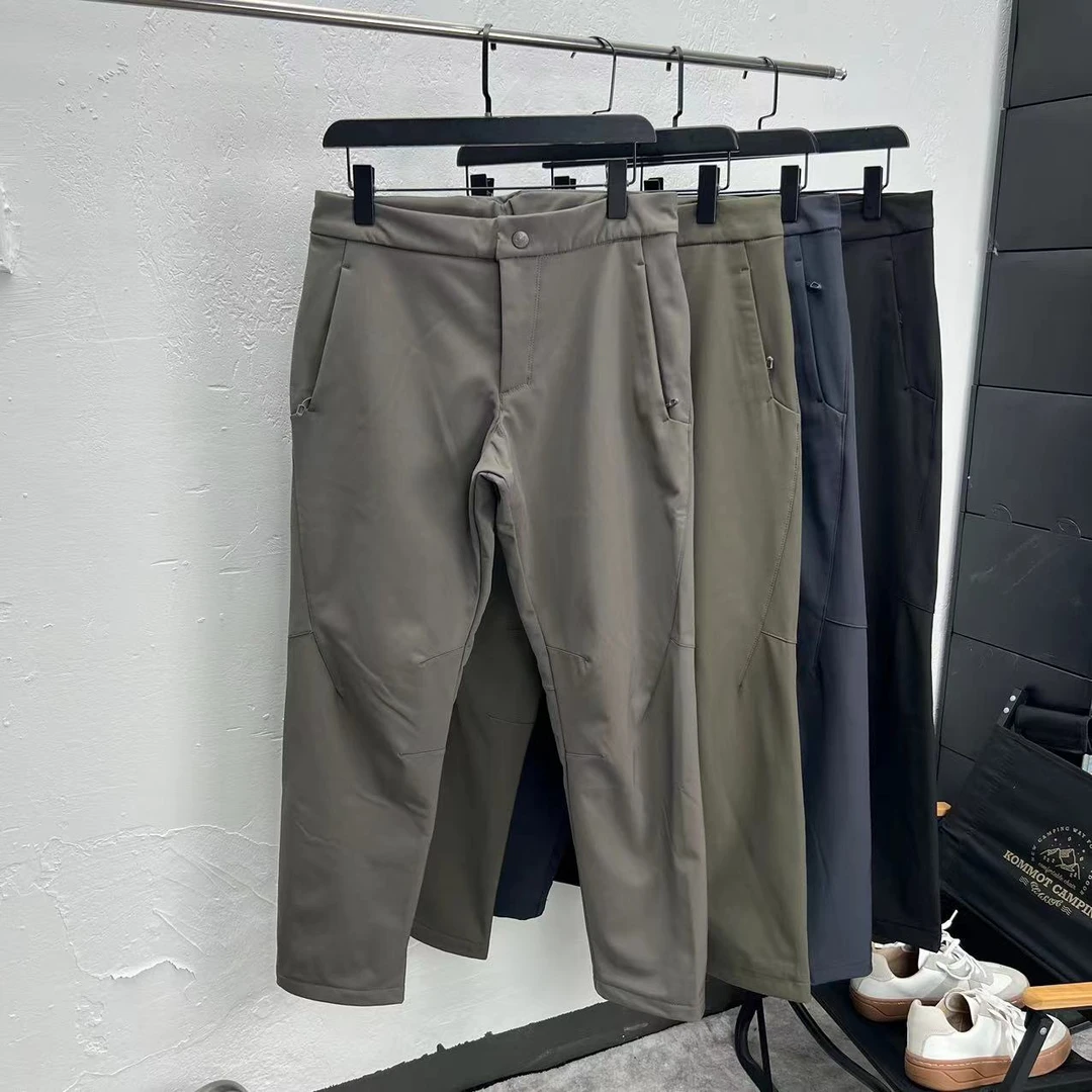 德单软壳裤 旋转纽扣腰带 品质超好 防风防水男士户外软壳休闲裤