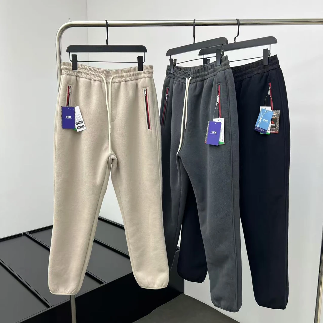 美单加厚保暖 一条轻松过冬 男女冬季双面加绒加厚摇粒绒长裤