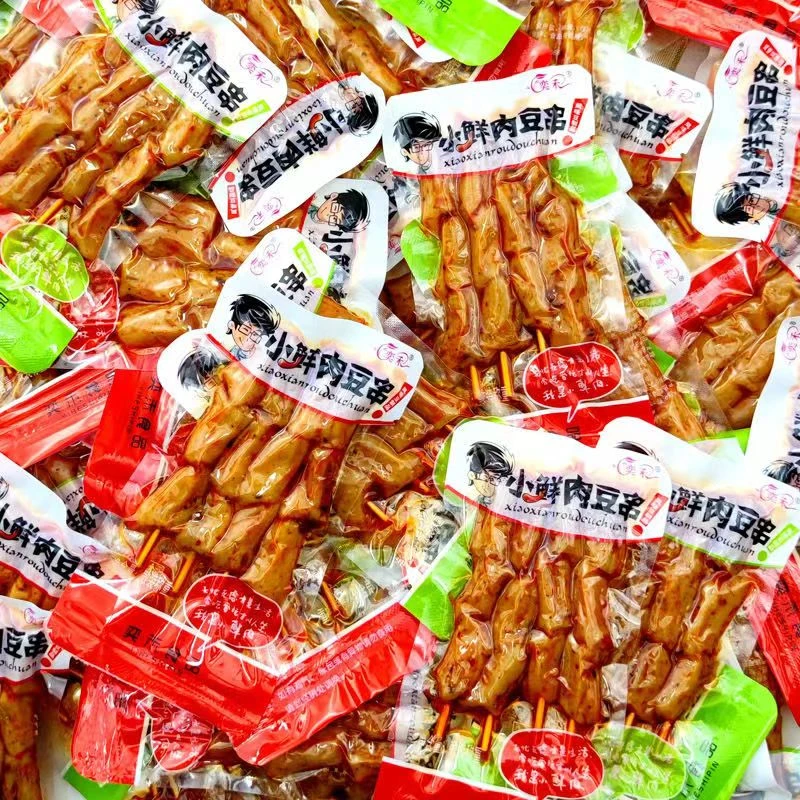 【疆藏包邮】香辣豆干豆串素羊肉串竹签串素肉豆制品小包装休闲食品