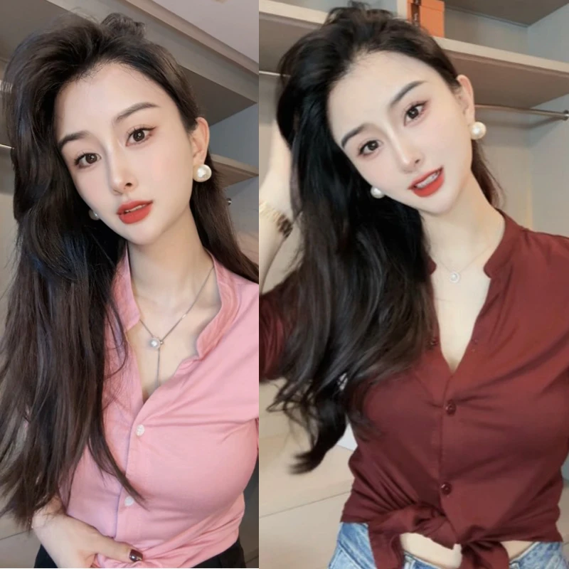 其他颜色【欣欣精选】春夏新款洋气显瘦百搭气质长袖打底衫上衣3023