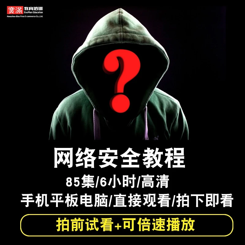 网络安全视频教程 入门自学基础教学在线课程