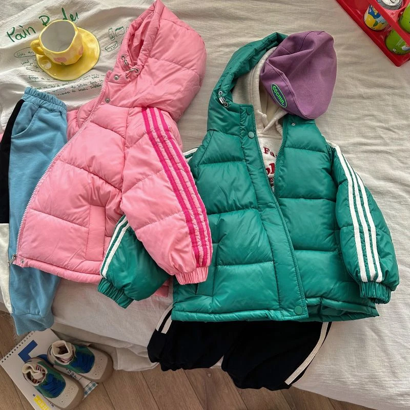 儿童秋冬季加厚宝宝衣男童女童中小童外套袄潮洋气可爱百搭保暖