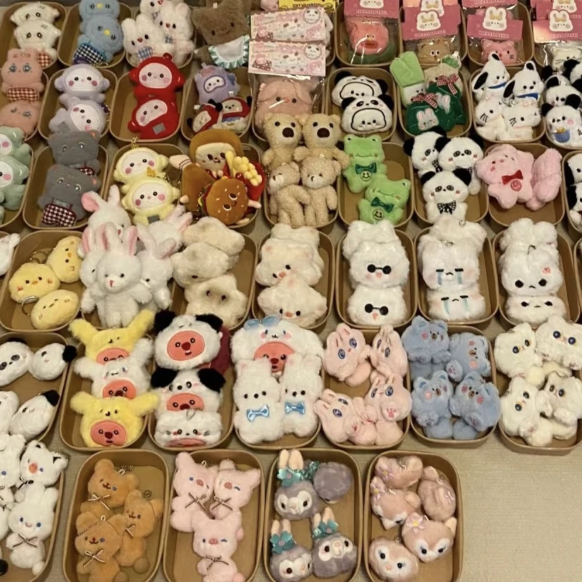 呆萌毛绒公仔挂件包饰情侣闺蜜纪念日礼物