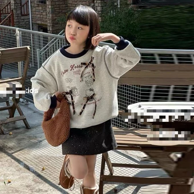 &苏珊&2024冬款加绒一体绒卫衣Kitty