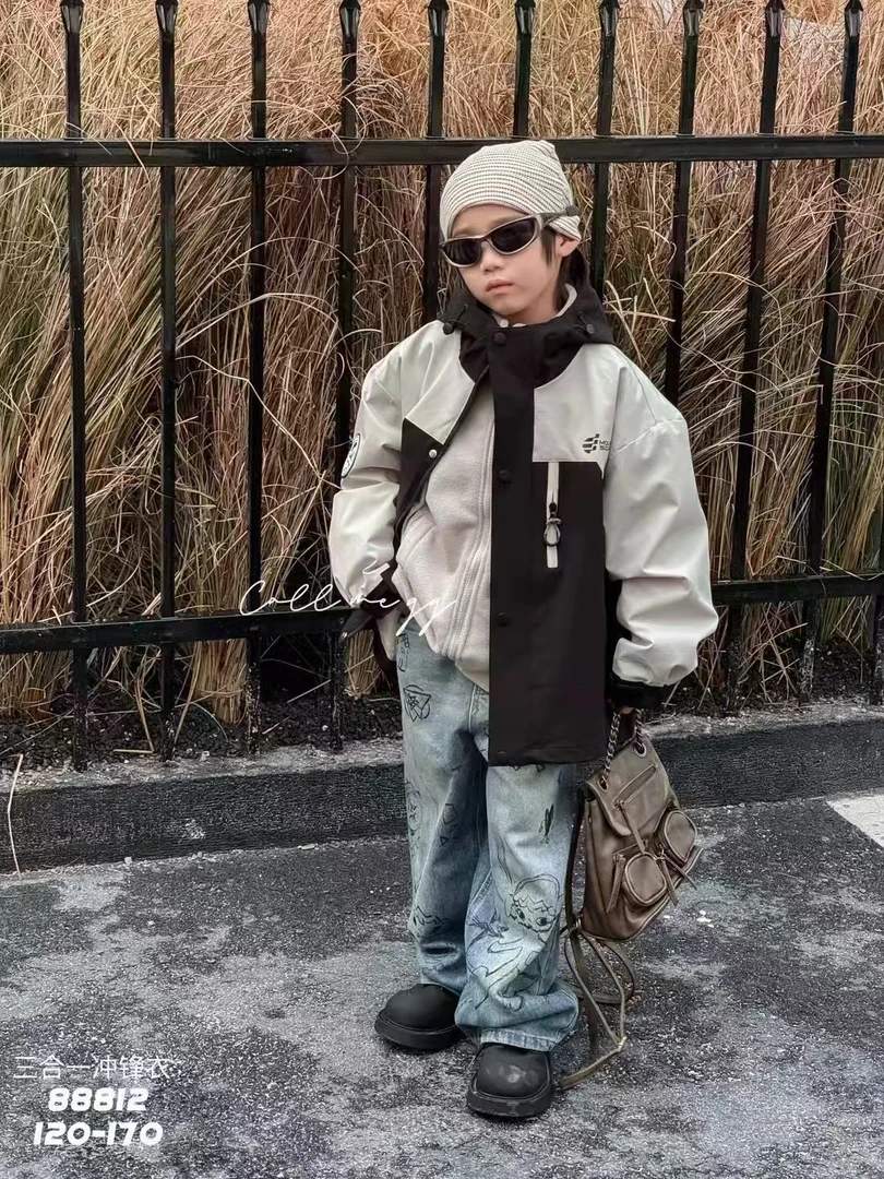 &苏珊&2024冬款加绒款三合一外套运动休闲防水防风