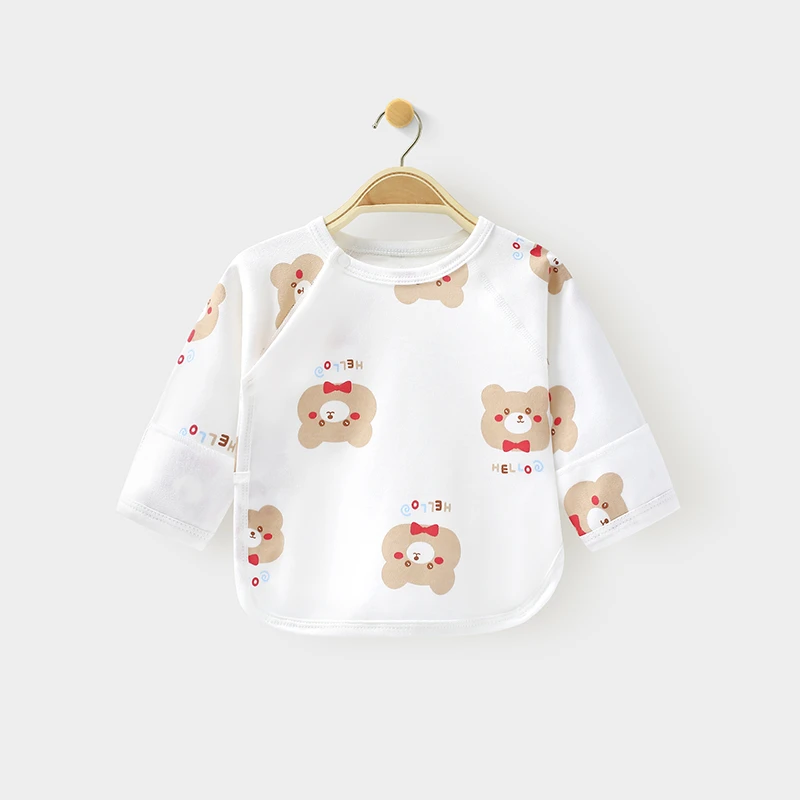 内衣初生婴儿打底0-3月和尚服无骨宝宝上衣春装秋季新生儿衣服