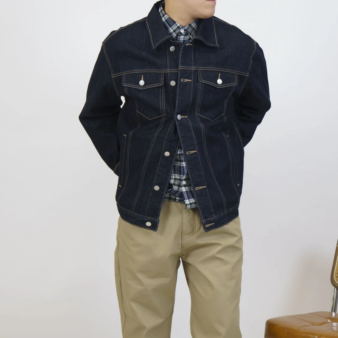 6便士1重磅硬汉复古原牛【秋冬重工牛仔外套】秋冬休闲男女潮流外套