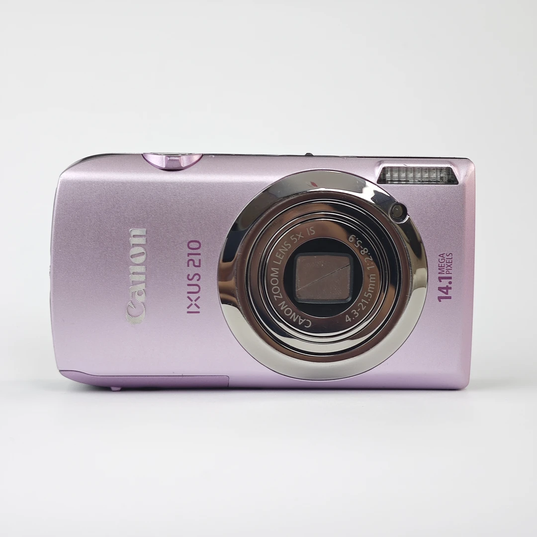 95新 Canon/佳能 ixus210紫色1410万像素5倍变焦ccd数码相机