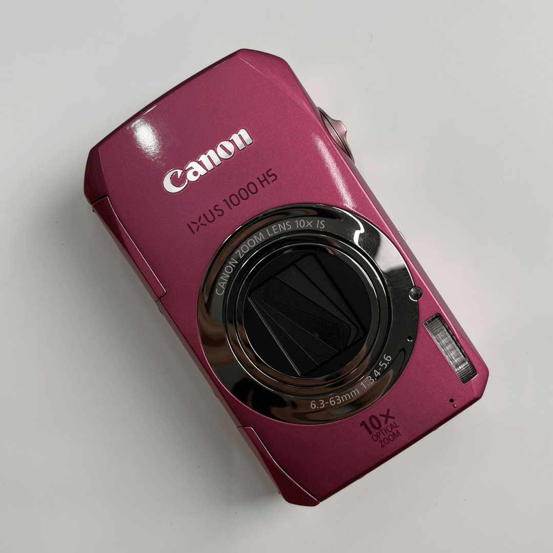 95新 Canon/佳能 ixus1000粉色一千万像素10倍变焦ccd相机微瑕
