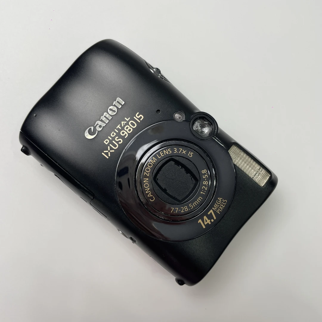 95新 Canon/佳能 ixus980黑色1470万像素3.7倍变焦ccd数码相机