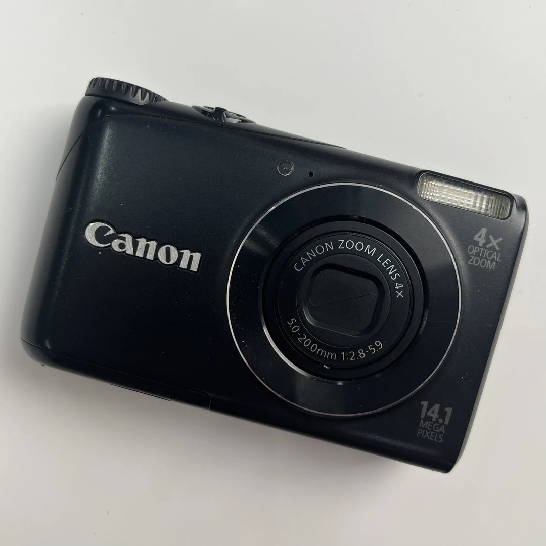 95新 Canon/佳能 a2200黑色1410万像素4倍变焦ccd数码相机