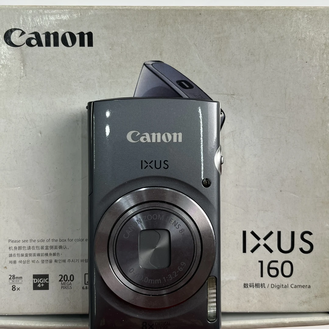 95新 Canon/佳能 ixus160原盒两千万像素8倍变焦ccd数码相机