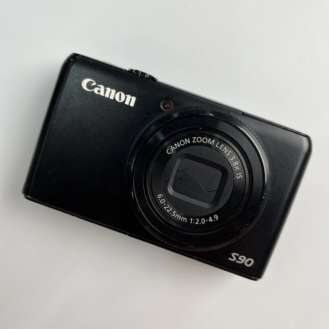 95新 Canon/佳能 s90黑色一千万像素3.8倍变焦ccd数码相机