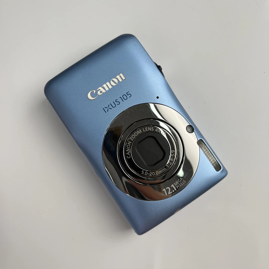 95新 Canon/佳能 ixus105蓝色1210万像素4倍变焦ccd数码相机