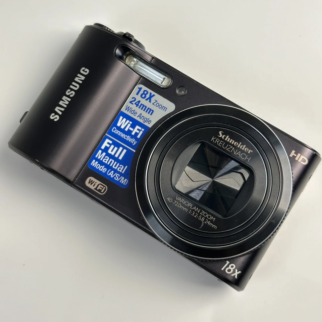 95新 Samsung/三星 wb150黑色长焦1400万像素18倍变焦ccd数码相机