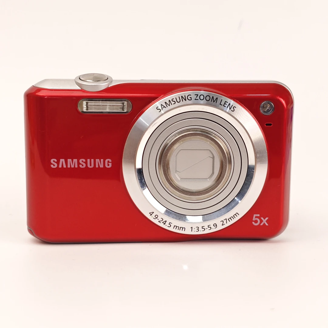 95新 Samsung/三星 es65红色美颜冷调1020万像素5倍变焦数码相机