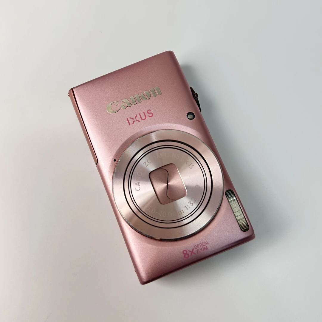 95新 Canon/佳能 ixus132粉色1610万像素8倍变焦ccd数码相机