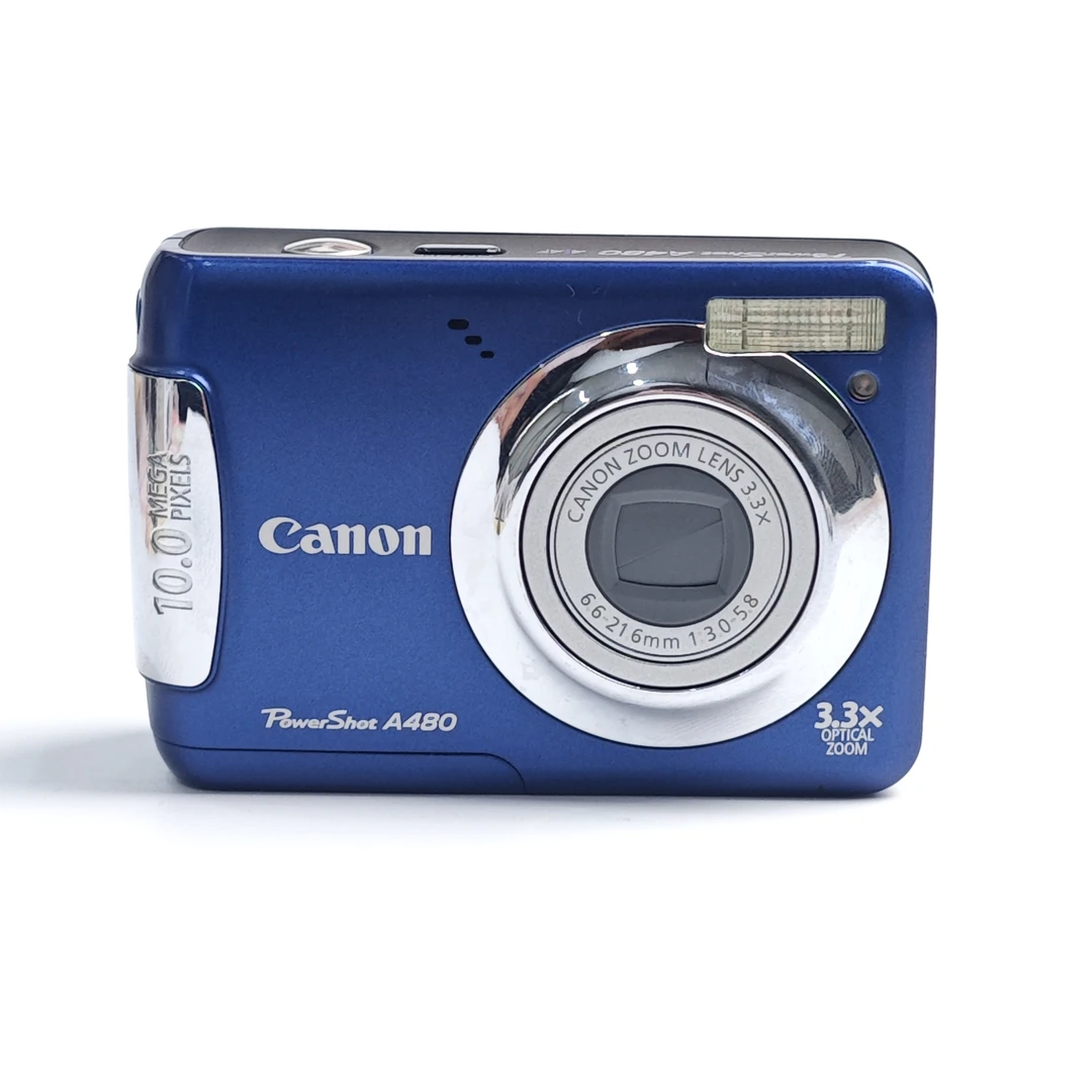 95新 Canon/佳能 a480蓝色一千万像素电池自备小面包