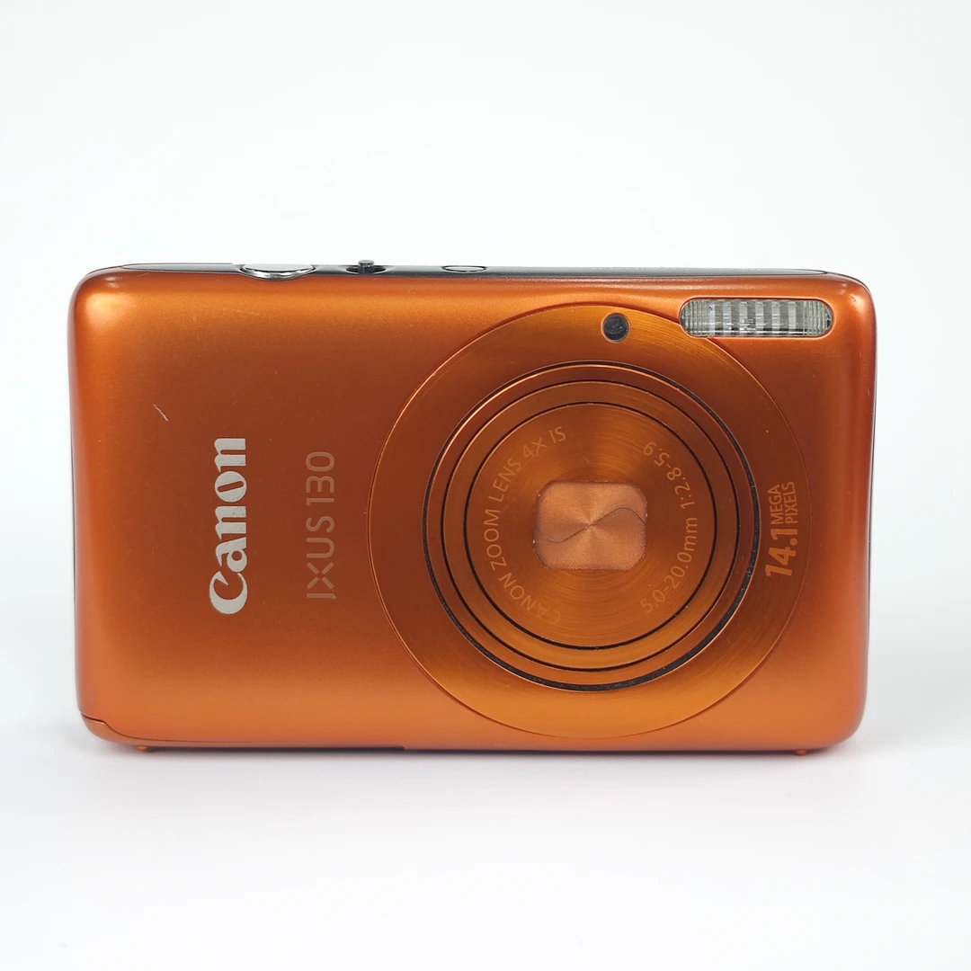 95新 Canon/佳能 ixus130橙色1410万像素4倍变焦ccd数码相机一号