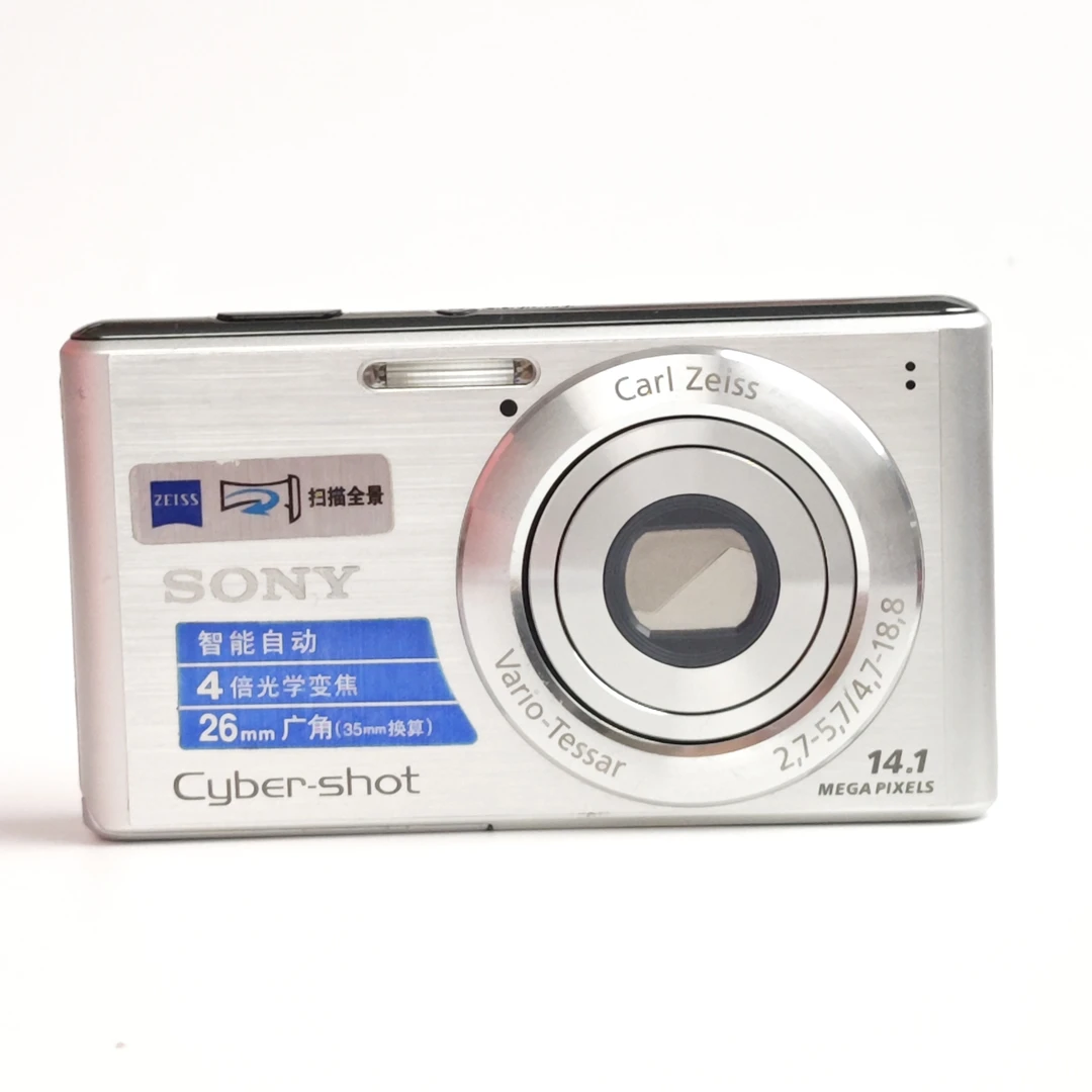 95新 Sony/索尼 w530银色1410万像素4倍变焦ccd数码相机