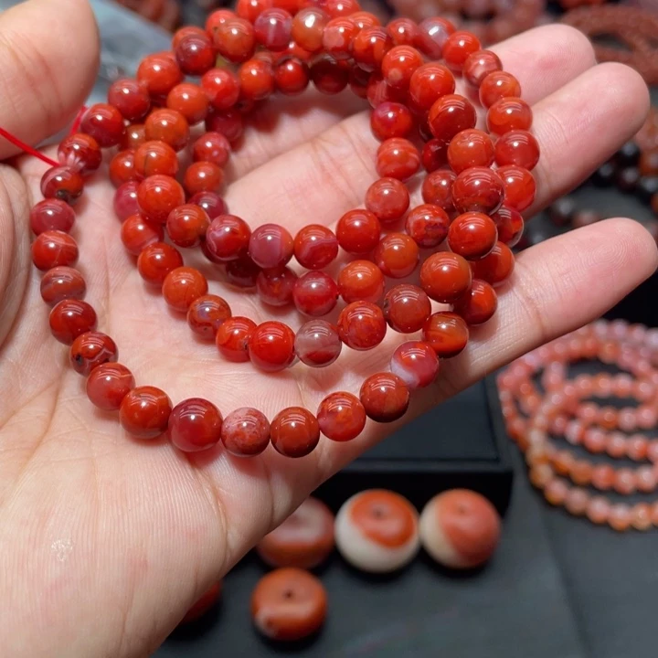 南红玛瑙手串未镶嵌