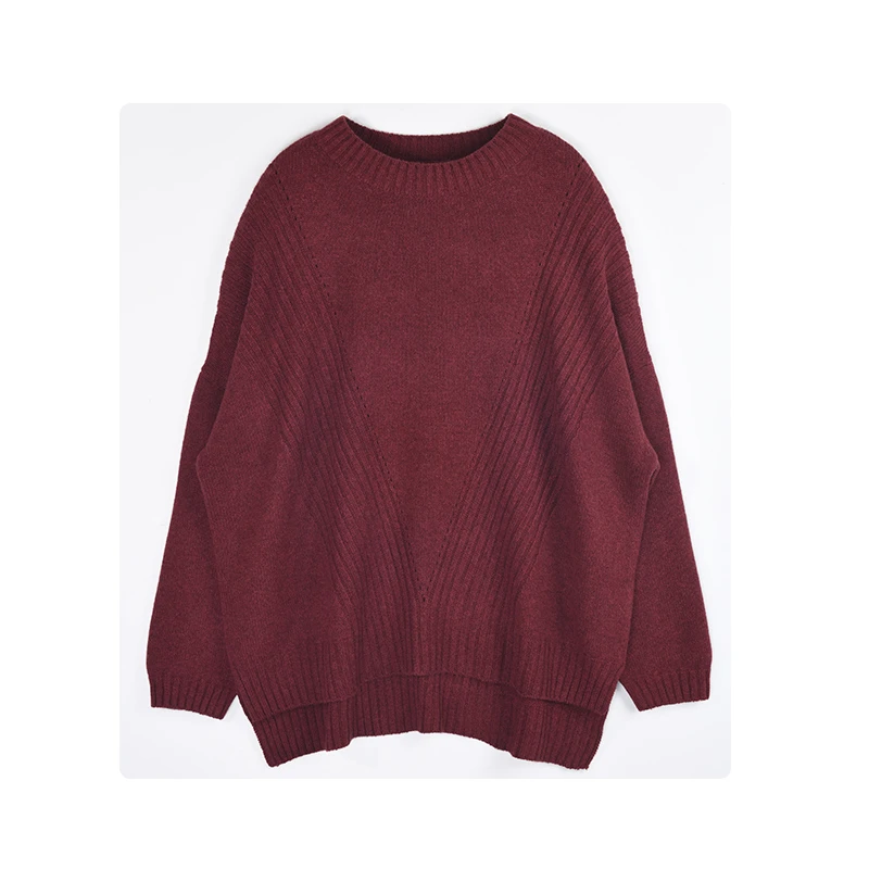 朴兰诗美精梳牦牛绒宽松休闲款秋冬针织套头衫
