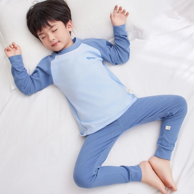 德绒儿童保暖内衣套装冬季男童秋衣秋裤加绒加厚宝宝小童