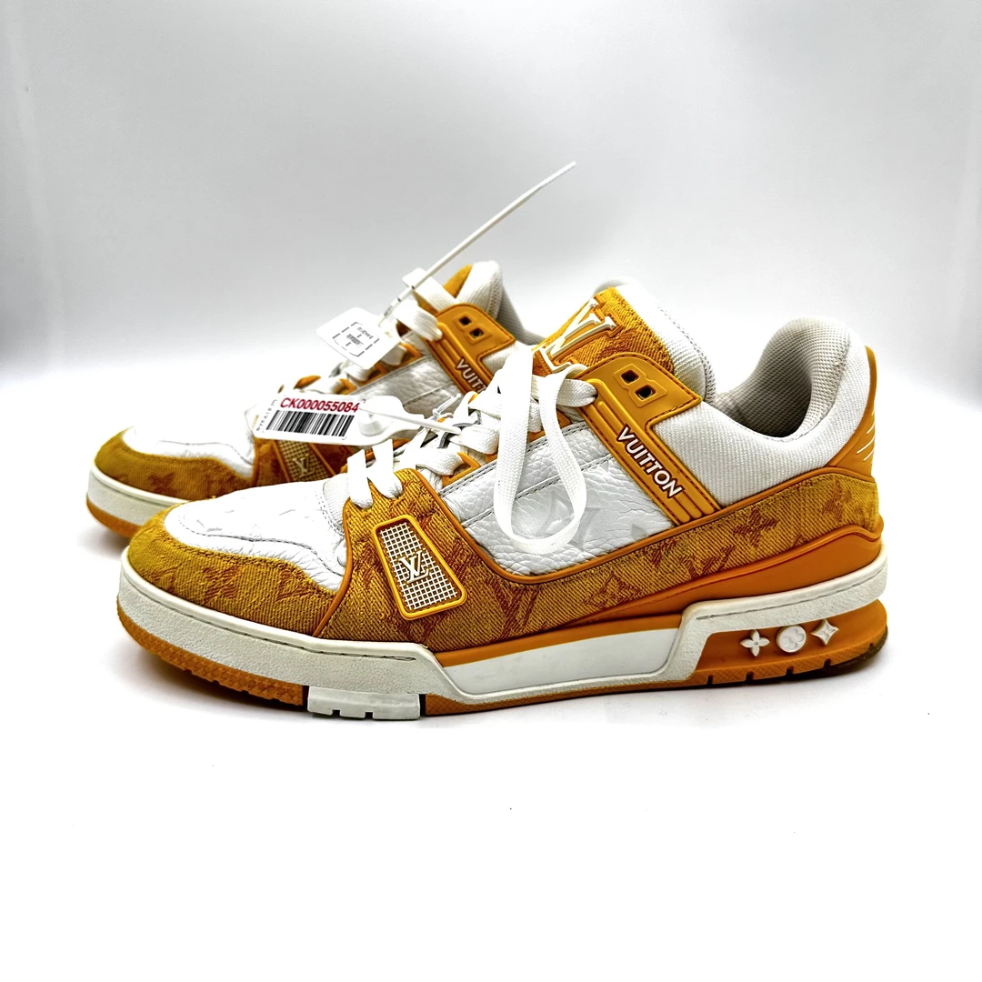 路易威登/Louis Vuitton/8.5码/42.5码/黄白牛仔鞋/成色自定义