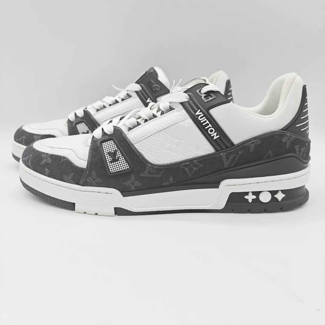 路易威登/Louis Vuitton/43码/9码/黑白牛仔压纹/非全新潮鞋