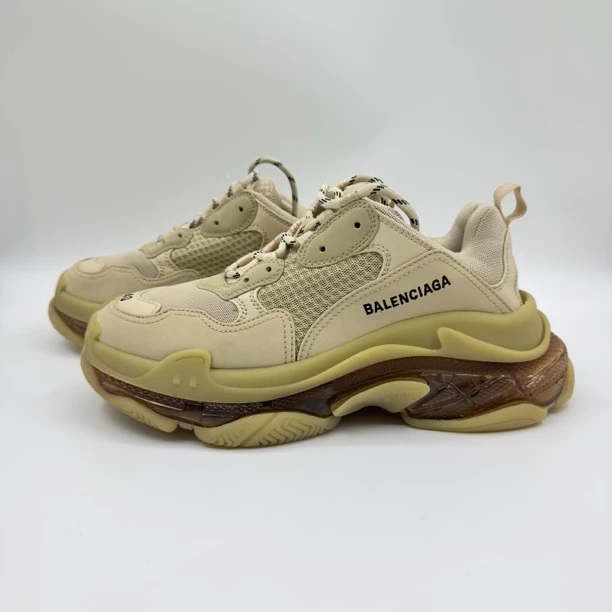 巴黎世家/Balenciaga/40码/咖啡色triples老爹鞋/非全新