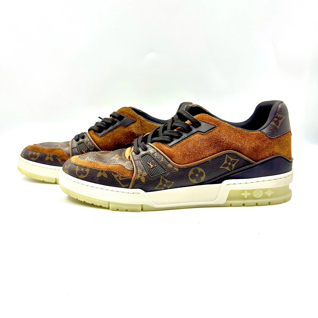 Louis Vuitton/路易威登/8.5码/棕色老花/trainer/成色自定义潮鞋