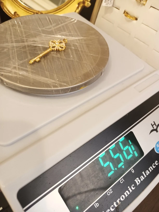 足金精品莫桑吊坠