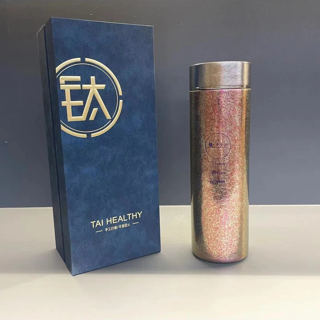 钛杯高端纯钛保温杯泡茶杯创意钛杯