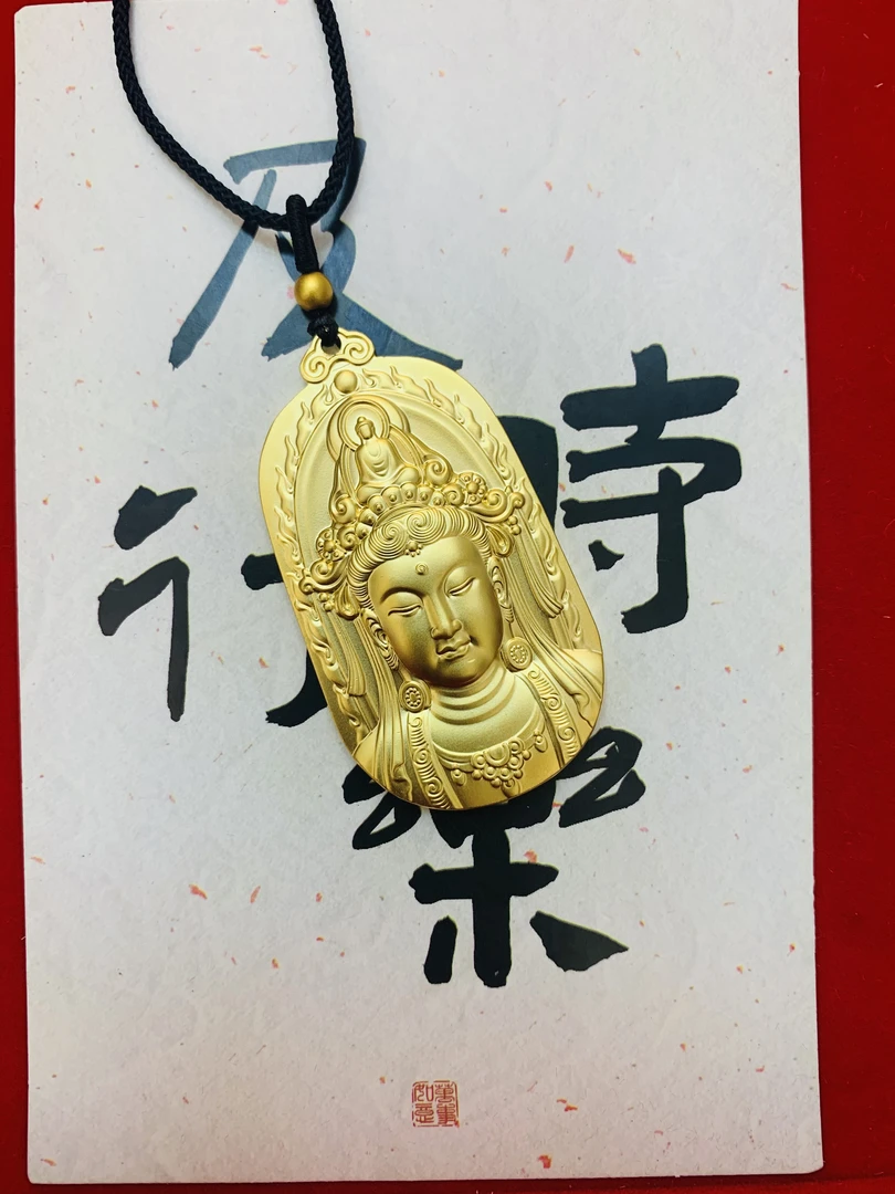 合金吊坠 合金精品观音带火焰时尚百搭吊坠款