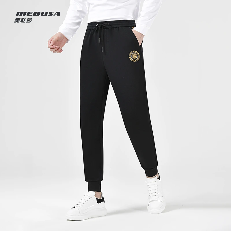 【加绒加厚】美杜莎男士休闲裤秋冬简约轻奢品牌时尚百搭裤子22338
